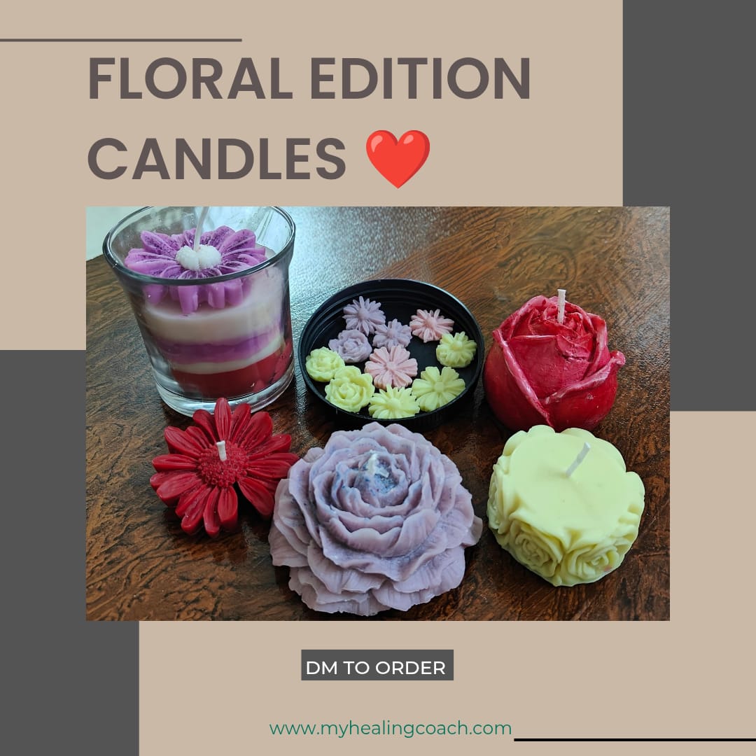 Floral candle